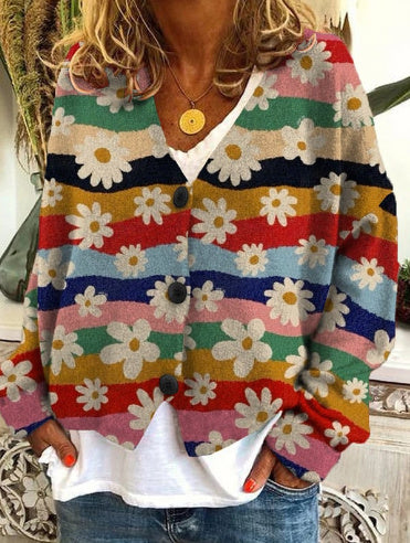 Weihnachts- Strickjacke, Cardigan handgearbeitet