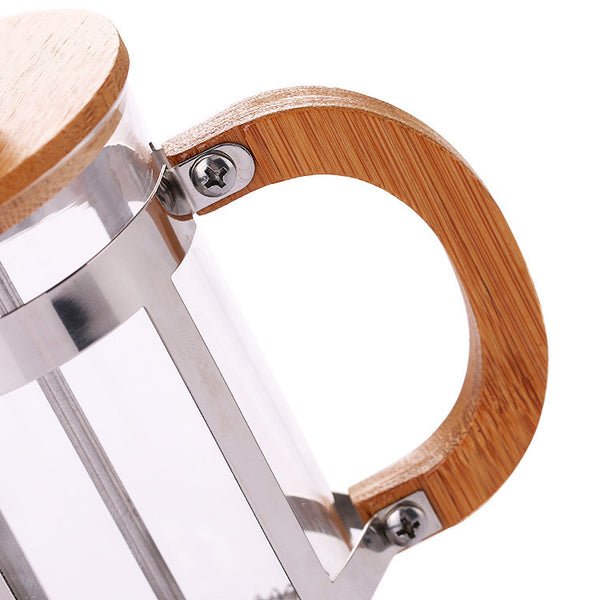 Kultige Handpress- Kanne "Oliva" für Kaffee & Tee