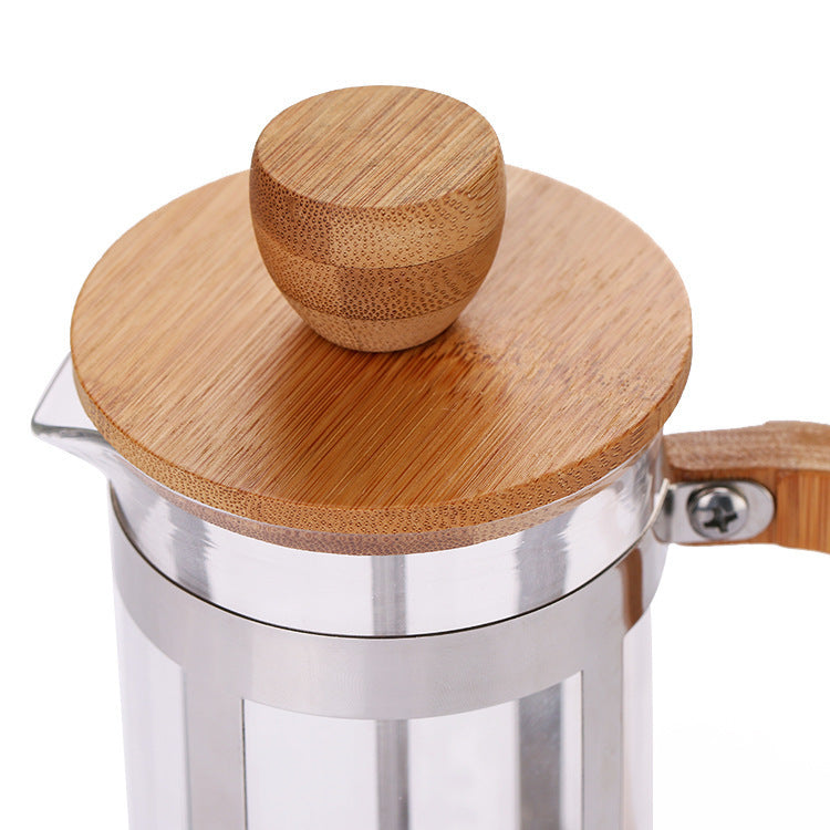 Kultige Handpress- Kanne "Oliva" für Kaffee & Tee
