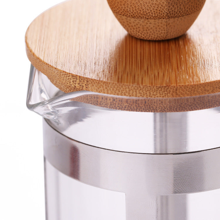 Kultige Handpress- Kanne "Oliva" für Kaffee & Tee