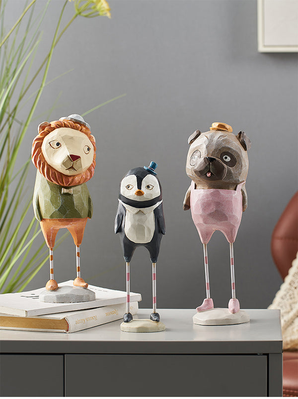 Tier-Dekofigur aus Naturharz – Kleine Freunde in modernem Design