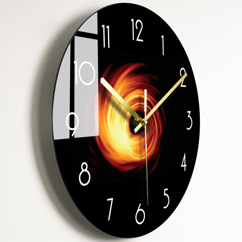 Edle Wanduhr "Silent Glass" in verschiedenen Designs