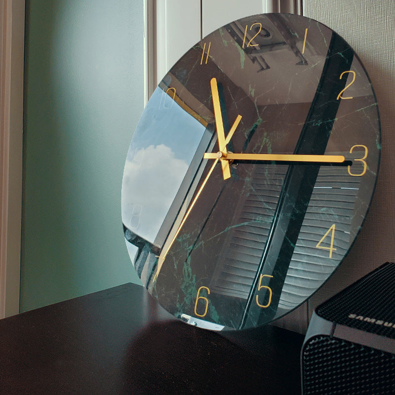 Edle Wanduhr "Silent Glass" in verschiedenen Designs
