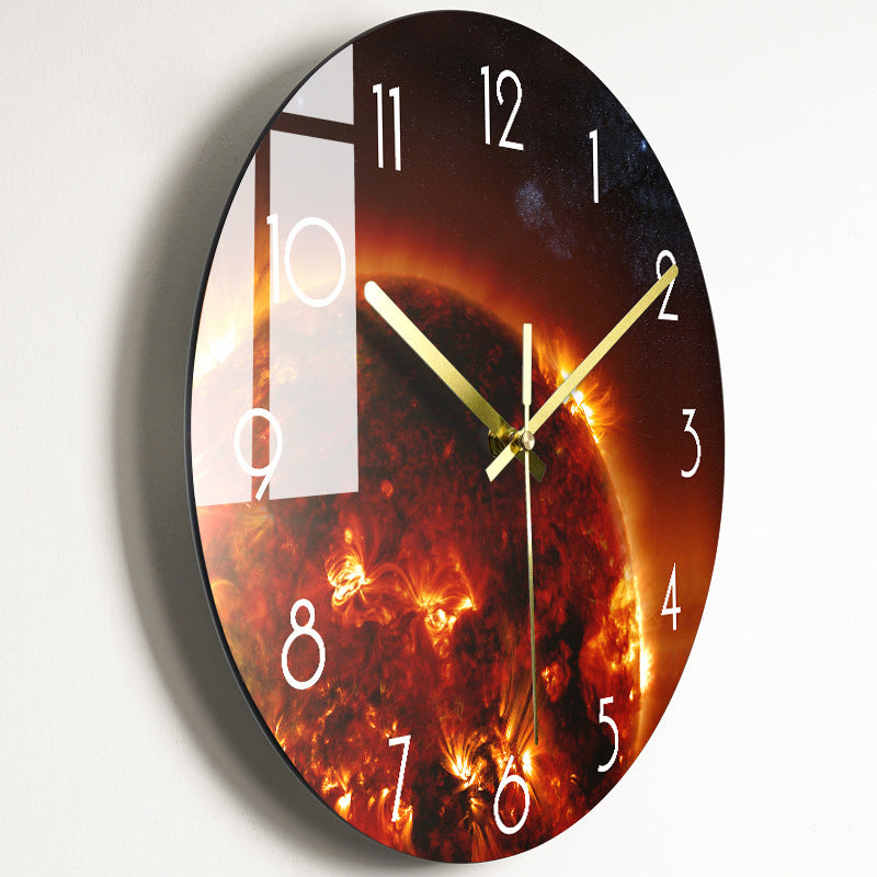 Edle Wanduhr "Silent Glass" in verschiedenen Designs