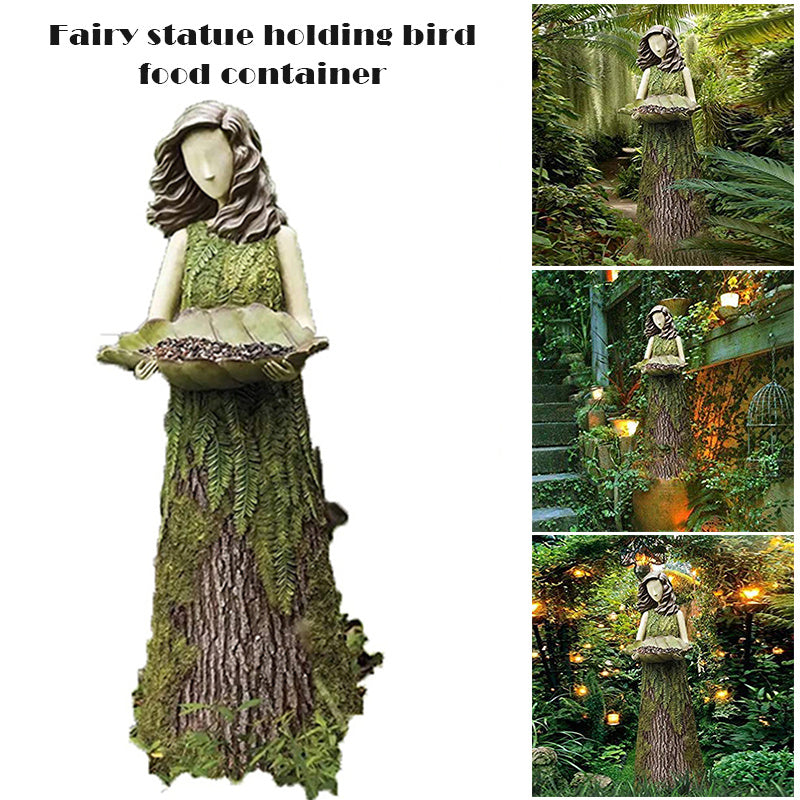 Elfe Statue & Vogelfutterstation