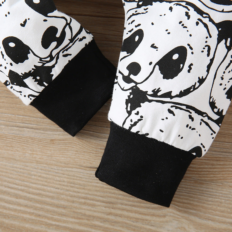 Panda-Bär Strampler mit Mütze