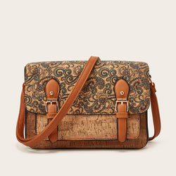 Modische Damen-Umhängetasche mit Print – große Crossbody-Bag aus PU in floralen und grafischen Designs, leicht & geräumig für Alltag und Freizeit.