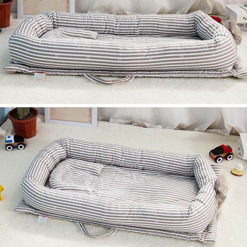 Bequem und sicher: das tragbare Babybettchen aus Baumwolle