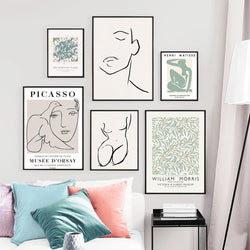 Abstrakte Kunst auf Leinwand im modernen Stil