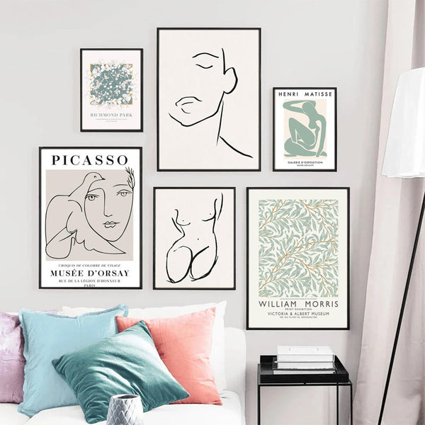 Abstrakte Kunst auf Leinwand im modernen Stil