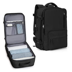 Vielseitig funktionelle Reise-Tasche, Bagpack – Minimal & Smart, Reisen im Flugzeug