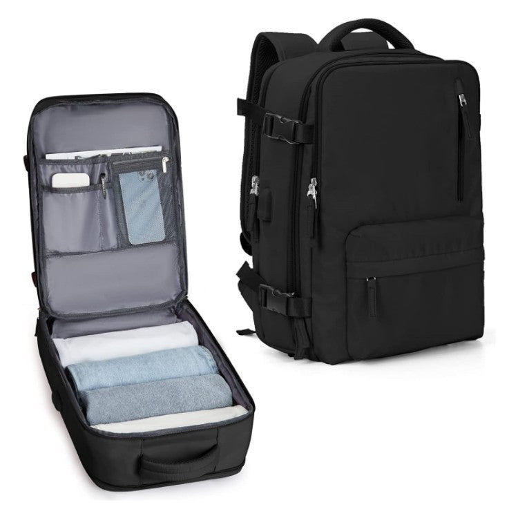 Vielseitig funktionelle Reise-Tasche, Bagpack – Minimal & Smart, Reisen im Flugzeug