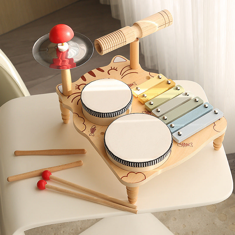 multifunktionelles Trommel-Set für Kinder aus Holz