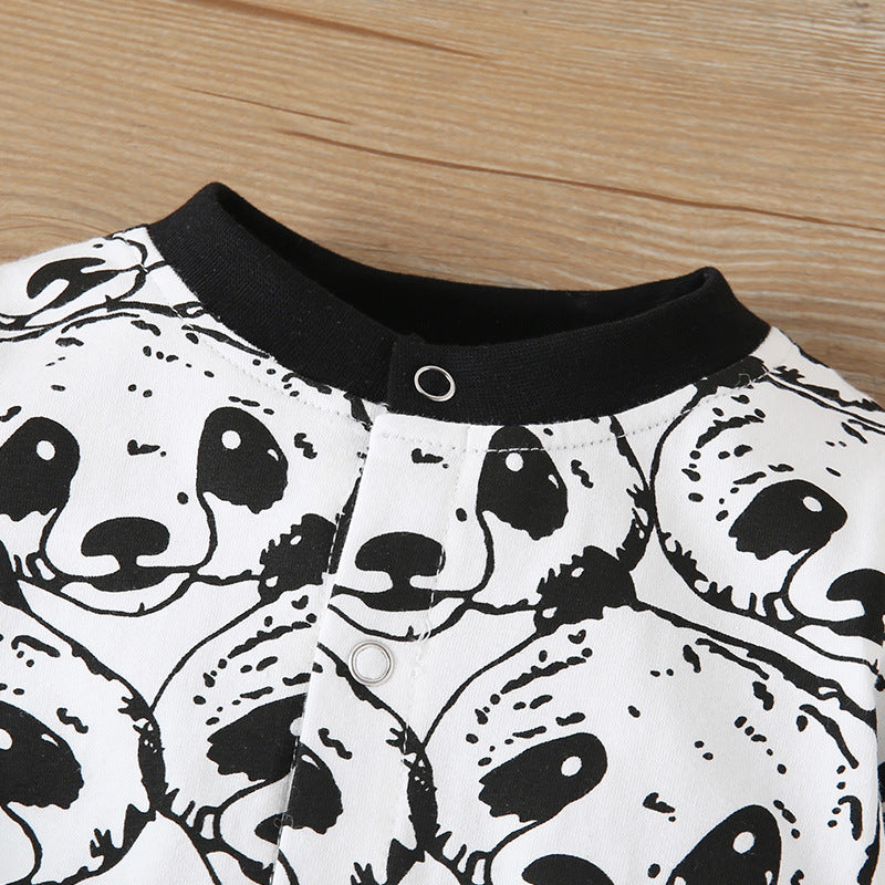 Panda-Bär Strampler mit Mütze
