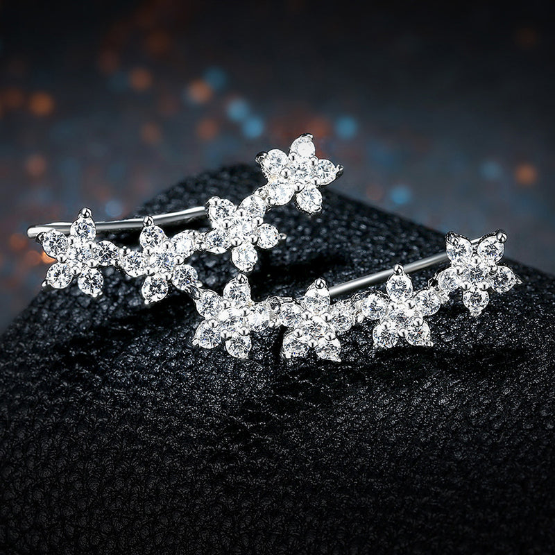Ohrstecker ´Sternenblumen` , 925 Silber
