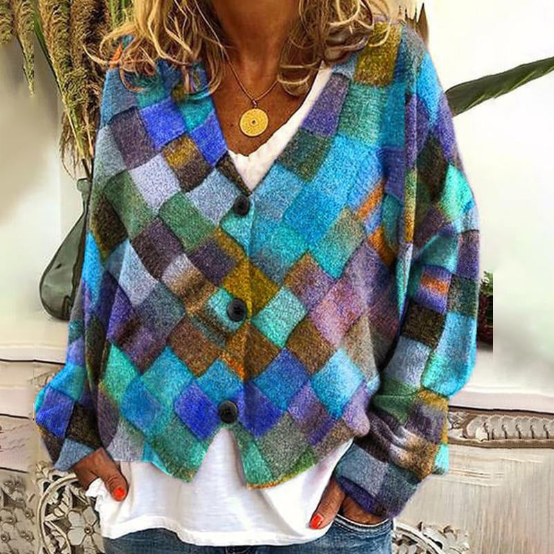 Weihnachts- Strickjacke, Cardigan handgearbeitet