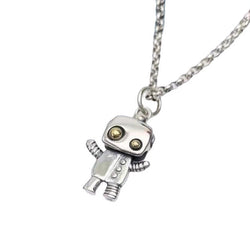 Halskette 925 Silber, Roboter- Männchen
