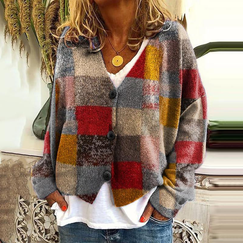 Weihnachts- Strickjacke, Cardigan handgearbeitet