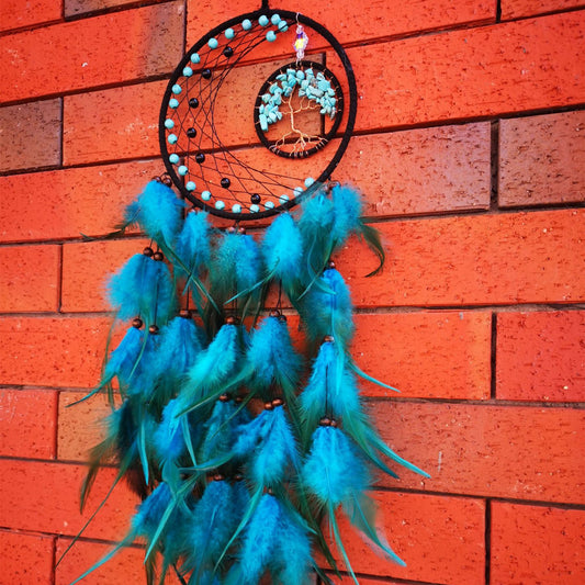 Deko "Baum des Lebens" und "Dreamcatcher" in Handarbeit