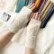 Damen Mode einfarbige Stulpen/ Handschuhe