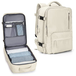 Vielseitig funktionelle Reise-Tasche, Bagpack – Minimal & Smart, Reisen im Flugzeug