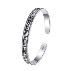 925Silber Armreif im Ethno- Stil