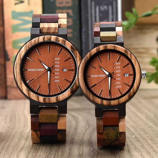 Uhren aus Holz im Partnerlook für Sie und Ihn