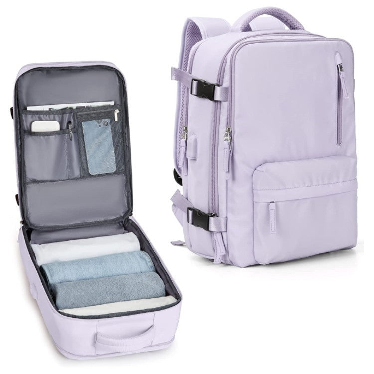 Vielseitig funktionelle Reise-Tasche, Bagpack – Minimal & Smart, Reisen im Flugzeug