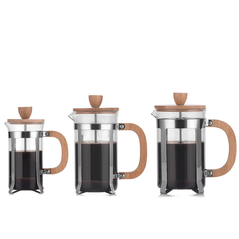 Kultige Handpress- Kanne "Oliva" für Kaffee & Tee