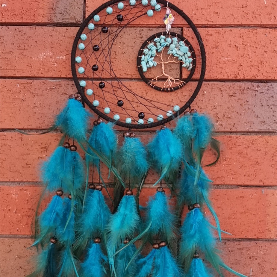Deko "Baum des Lebens" und "Dreamcatcher" in Handarbeit